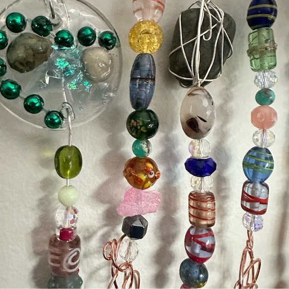 Hanging wall decor OOAK Assemblage Art Handmade Mosaic Indoor/Outdoor - Picture 7 of 15